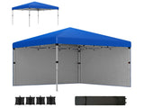 3 x 3 Pop Up Gazebo, UPF 30 with 2 Sidewalls, Leg Weight Bags and Wheeled Bag, Height T3398P325179