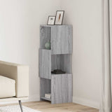 Corner Cabinet Grey Sonoma 30.5x30x95cm Engineered Wood 889834
