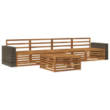 Outdoor Sofa Set 5 pcs Natural Solid Acacia Wood 3383007