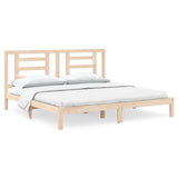 Bed Frame without Mattress 200x200 cm Solid Wood Pine 3104368