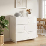 Sideboard High Gloss White 70 x 38 x 75 cm Engineered Wood 8011526