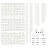Privacy Screen White 100 x 50 x 180 cm Steel 868550