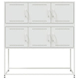 ZNTS Sideboard White 100.5x39x107 cm Steel 846601