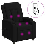 Recliner Massage Chair Black 75 x 95 x 100 cm Fabric 42051178