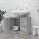 Sink Cabinet Grey Sonoma 63x30x54 cm Engineered Wood 815631