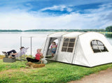 4 Man Tunnel Tent, Family Camping Tent with Porch, Bedroom and Living Area, Sewn in Groundsheet, T3398P349073