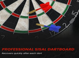 Bristle Dartboard with Cabinet, 6 Steel Tip Darts, Cabinet T3398P425032