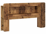Headboard Cabinet with Storage Old Wood Engineered Wood 8001262