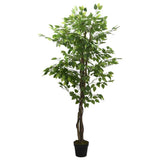 Artificial Ficus Tree 630 Leaves 120 cm Green 359016