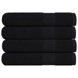 Towels "FROGN" 4 pcs Black 100x200 cm 360 gsm 136963