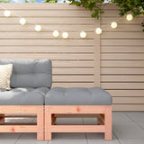 Garden Footstool with Cushion Solid Wood Douglas 825672