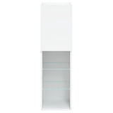 TV Cabinets with LED Lights 2 pcs White 30.5x30x102 cm 837016