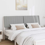 Upholstered Headboard Light Grey 180 cm Solid Pine Wood 879383
