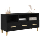 TV Cabinet Black Oak 102 x 36 x 50 cm Engineered Wood 8004201