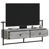 TV Cabinet Wall-mounted Grey Sonoma 100.5x30x51 cm Engineered Wood 833461