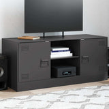 TV Cabinet Black 99x39x44 cm Steel 841685