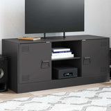 TV Cabinet Black 99x39x44 cm Steel 841685