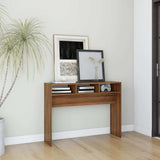 Console Table Brown Oak 105x30x80 cm Engineered Wood 815941