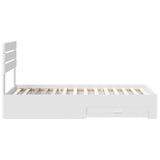 Bed Frame with Drawer with Headboard Manual Engineered Wood 3411691