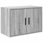 ZNTS Garage Cabinets 2 pcs Grey Sonoma Engineered Wood 3328310