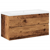 Sink Cabinet with Built-in Basin Old Wood 3328925