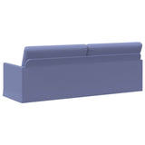 3 Seater Sofa Jeans Blue 220 x 81 x 82 cm Fabric 42041151