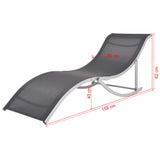 Folding Sun Loungers 2 pcs Aluminium and Textilene 43654