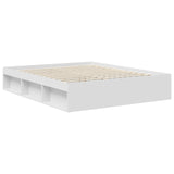 Bed Frame with Headboard White 160 x 200 cm Solid Pine Wood 3409735