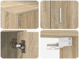 TV Cabinet Set Wall-mounted 4 pcs Sonoma Oak Engineered wood 3397898