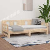 Pull-out Day Bed without Mattress Solid Wood Pine 2x cm 820292