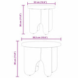 Coffee Table 2 pcs Wax Brown Solid Pine wood 873555