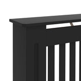 Radiator Cover 2 pcs Black 112 x 19 x 81.5 cm Engineered Wood 3403229