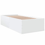 Bed Frame without Mattress White 90x190 cm Single 3280972