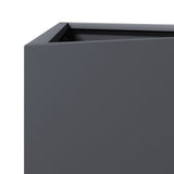 Garden Planter Anthracite Triangular 40x34.5x75 cm Steel 851161