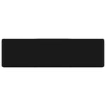 Ceramic Bathroom Sink Basin with Faucet Hole Black Square 141937