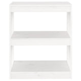 Book Cabinet/Room Divider White 60x30x71.5 cm Solid Wood Pine 808159