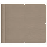 Balcony Screen Taupe 90x1000 cm 100% Polyester Oxford 4000244