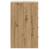 Garage Storage Cabinet Artisan Oak 30x51x85 cm Solid Wood Pine 860588