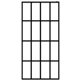 Walk-in Shower Screen Frosted Tempered Glass 90x195 cm 145685