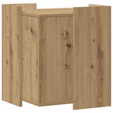 Cat Litter Box Enclosure Artisian Oak 42x42x51 cm Engineered Wood 857750