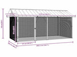Bird Cage Anthracite 227 x 112 x 141 cm Galvanised Steel 4100924