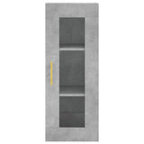 Highboard Concrete Grey 34.5x34x180 cm Engineered Wood 3199293