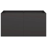 Planter Black 80x40x40 cm Cold-rolled Steel 860668