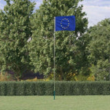 Europe Flag and Pole 5.55 m Aluminium 3147144