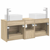 Bathroom Cabinet Set 3 pcs Sonoma Oak 49.5 x 41 x 63 cm 3405821
