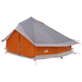 Tipi Tent with Roof Grey and Orange 800 x 800 x 430 cm 42028717