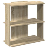 Bookcase 3-Tier Sonoma Oak 60x30x60 cm Engineered Wood 860249