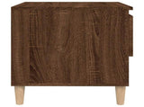 Bedside Table Brown Oak 50x46x50 Engineered Wood 819546