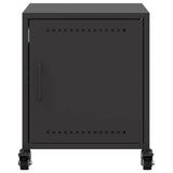 Bedside Cabinet Black 36x39x43.5 cm Steel 846614