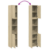 Bathroom Cabinet Sonoma Oak 30x30x183.5 cm Engineered Wood 849608